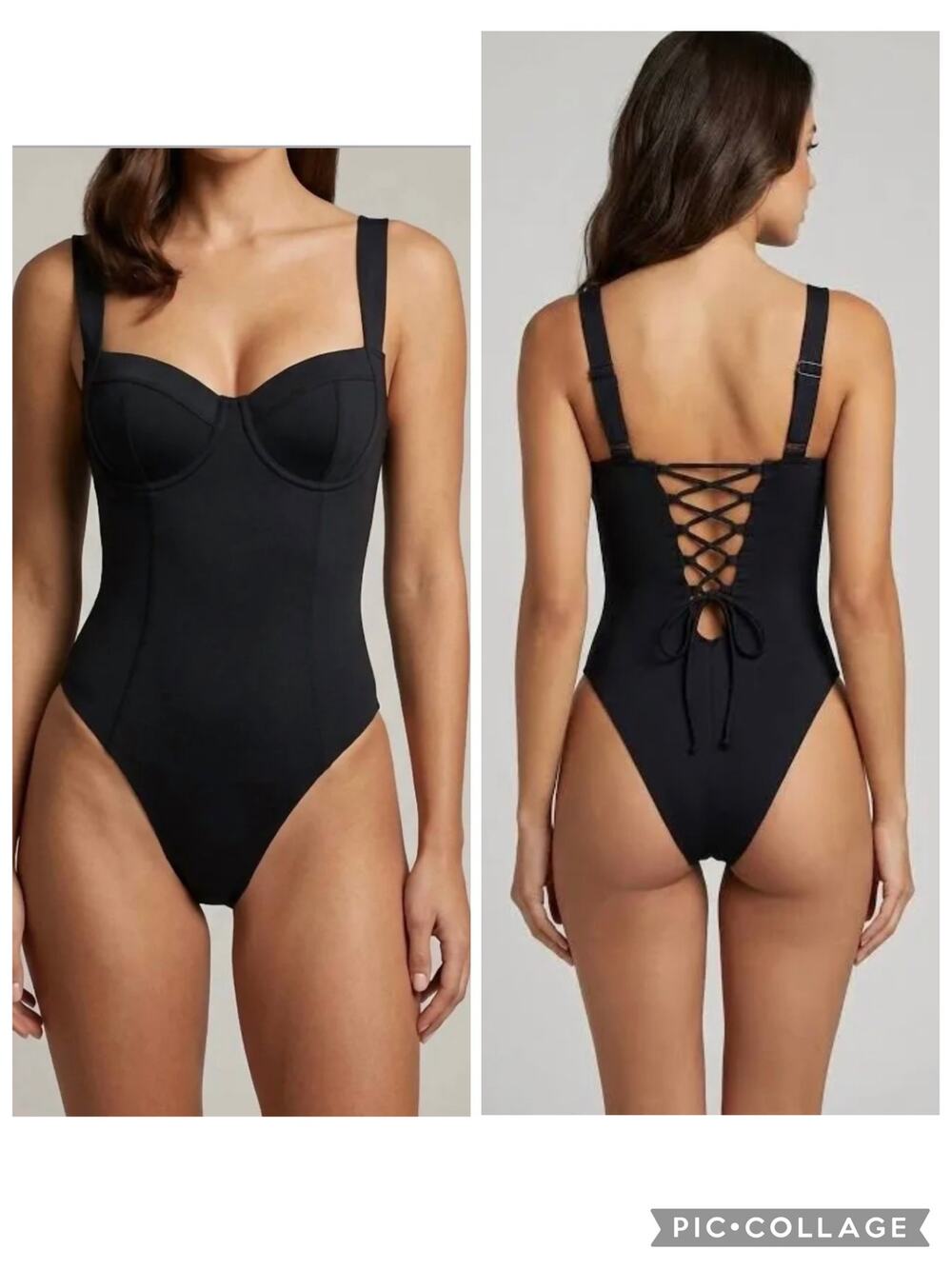 NEW TA3 Hi Cut Lifty One Piece Swimsuit Black Size F/G XL Short